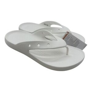 Crocs Classic Flip Flop V2 Sandals Men's Size 13 White Summer Shoes‎ 209402-100